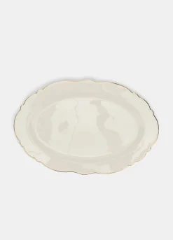 Piatto da portata in porcellana bone china*Croff Outlet