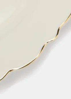 Piatto da portata in porcellana bone china*Croff Outlet