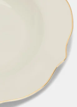 Piatto fondo in porcellana bone china*Croff Hot