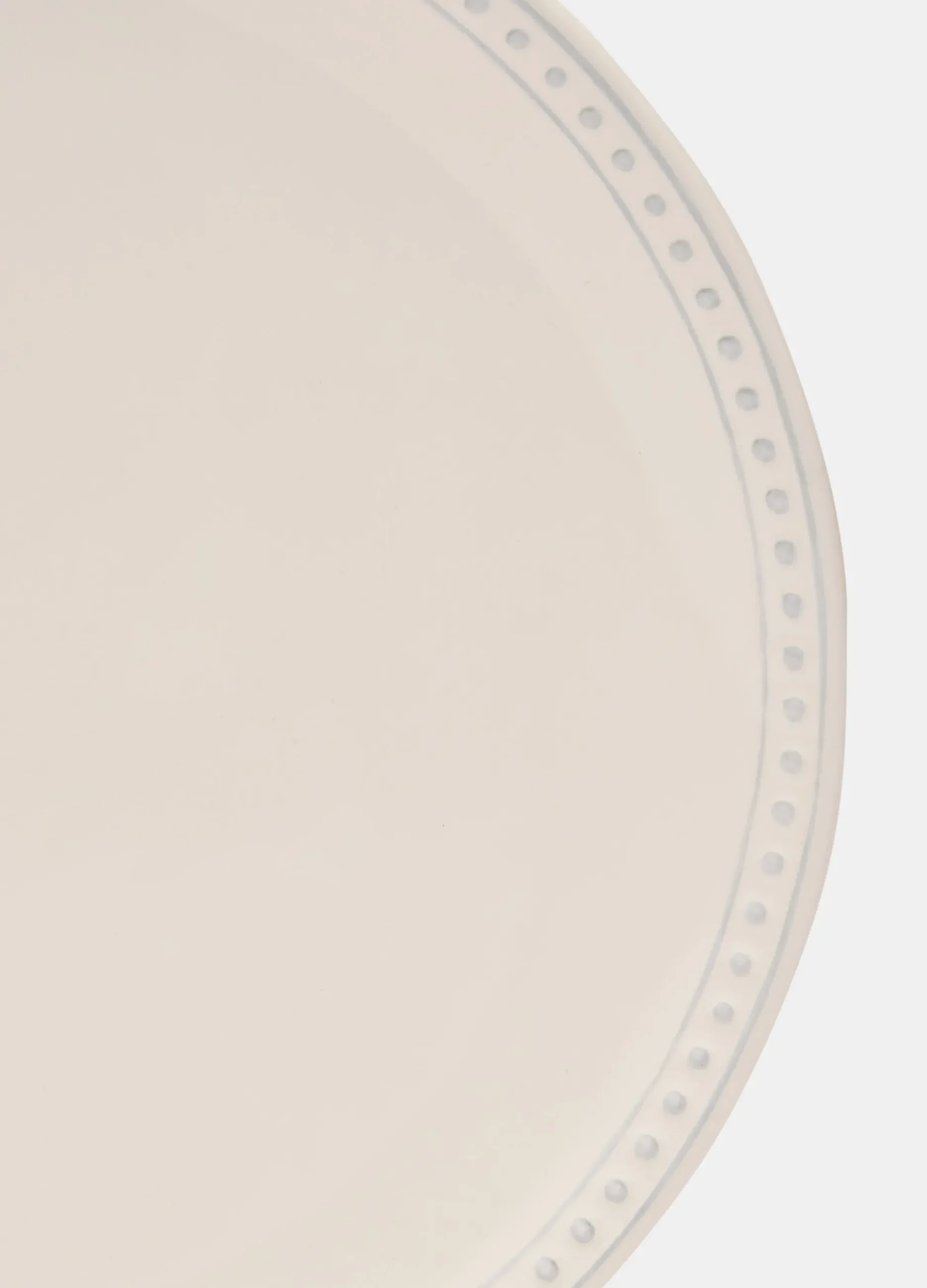 Piatto piano in ceramica con bordo*Croff Discount