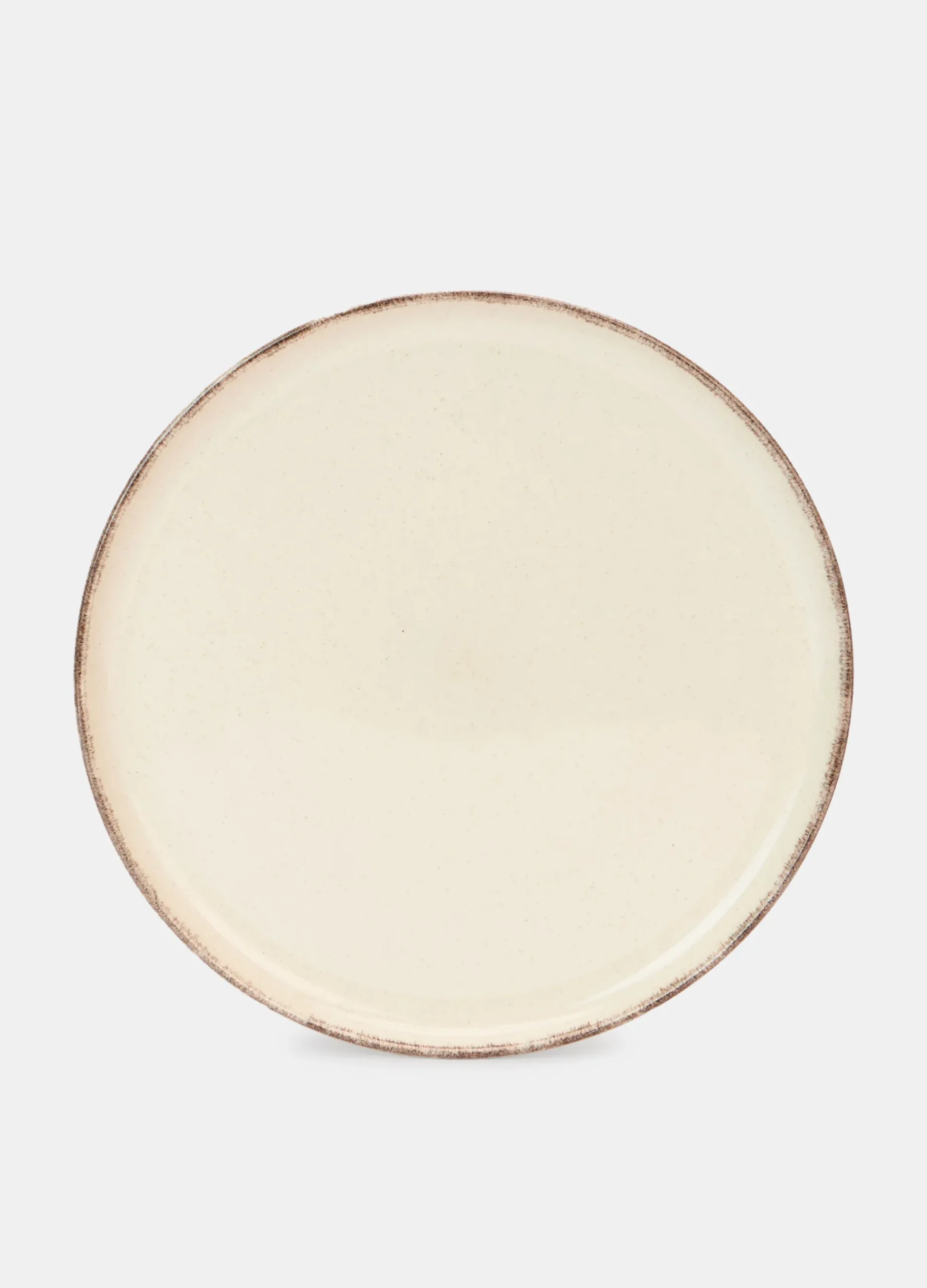 Piatto piano in ceramica con bordo*Croff Online
