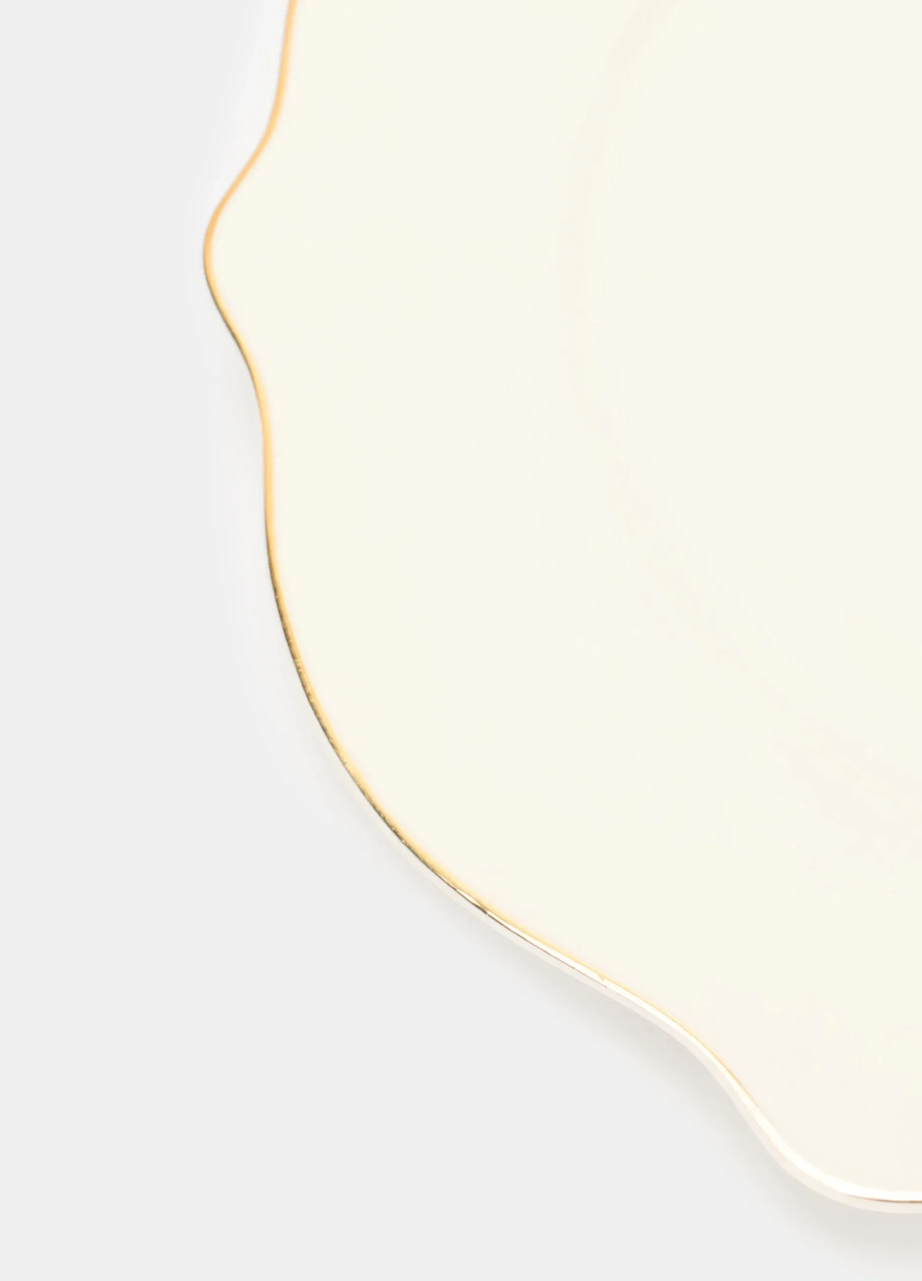 Piatto piano in porcellana bone china*Croff
