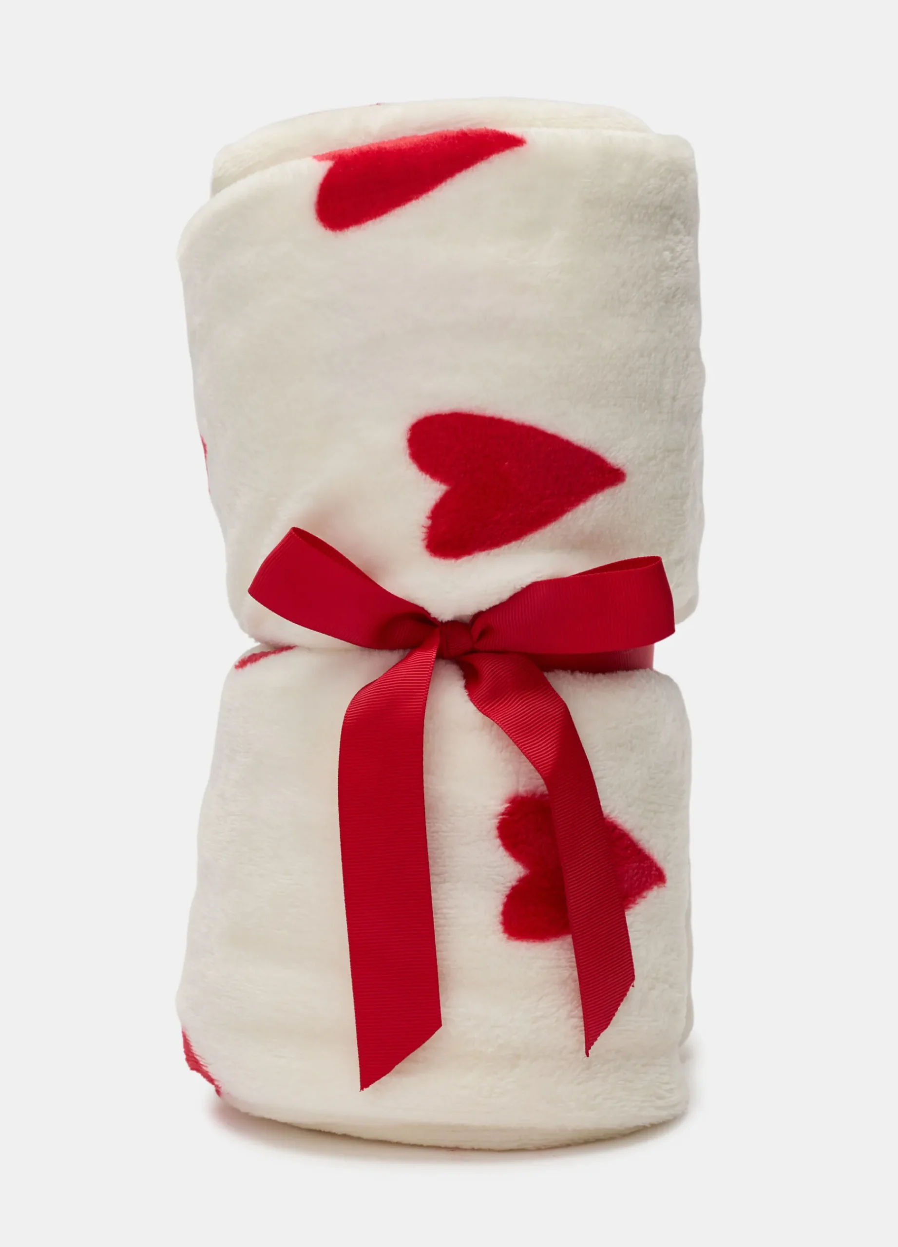 Plaid in pile con stampa a cuori*Croff Online