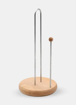 Porta rotolo con base il legno*Croff Best