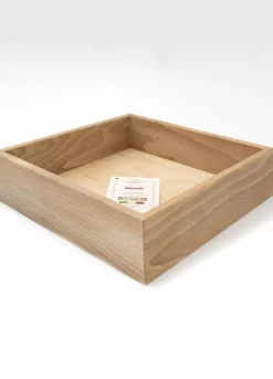 Porta tovaglioli quadrato in legno di faggio massello Made in Italy*Croff Outlet