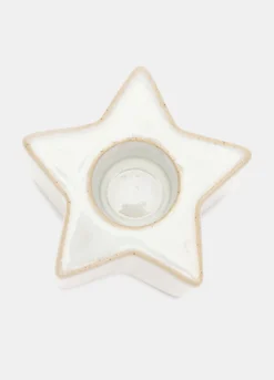 Portacandela a stella in ceramica*Croff Outlet