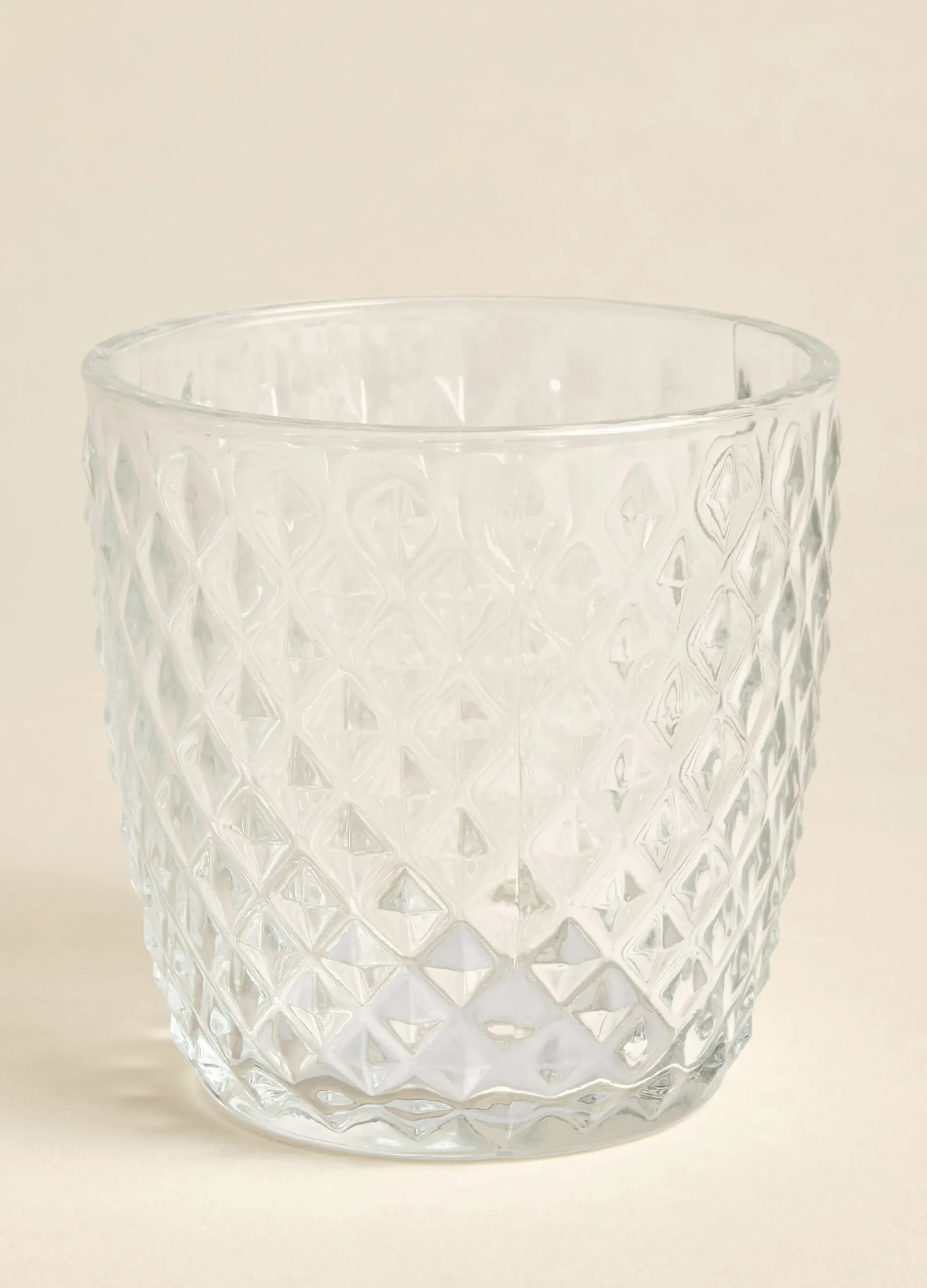 Portacandele in vetro decorato*Croff Outlet