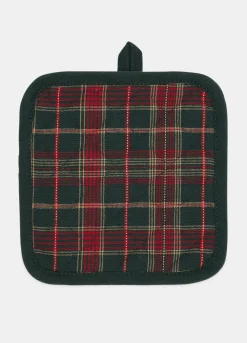Presina quadrata in cotone tartan*Croff Online