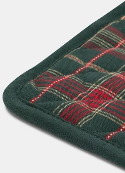 Presina quadrata in cotone tartan*Croff Online