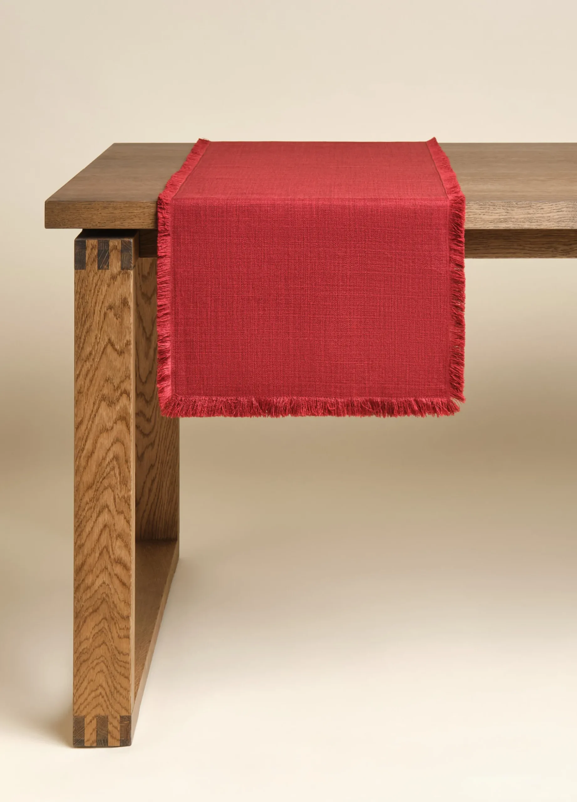 Runner effetto lino sfrangiato*Croff Outlet
