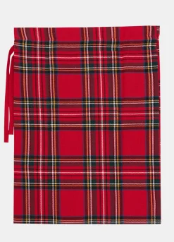 Sacchetto in cotone a scacchi con coulisse*Croff Discount