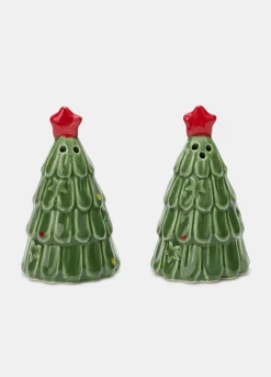 Saliera e pepiera albero di Natale in ceramica*Croff Sale
