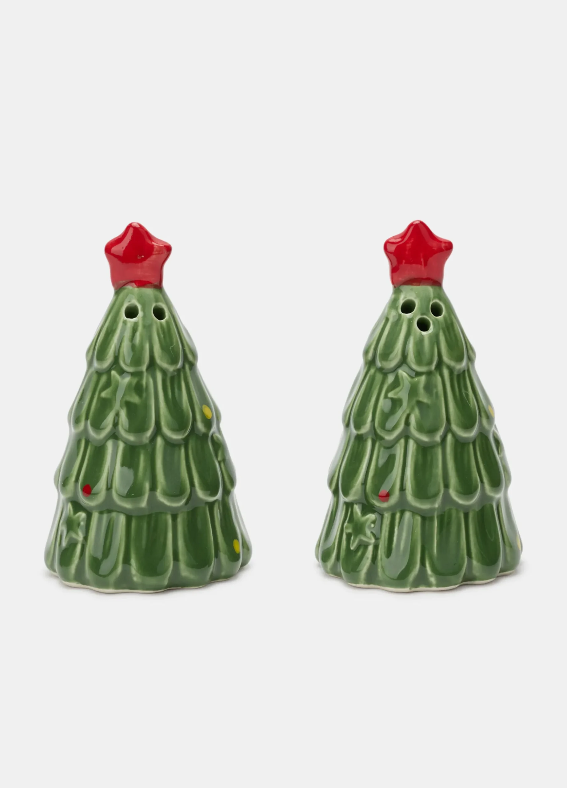 Saliera e pepiera albero di Natale in ceramica*Croff Sale