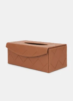 Scatola porta fazzoletti in ECOpelle intrecciata*Croff Best