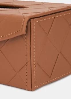 Scatola porta fazzoletti in ECOpelle intrecciata*Croff Best