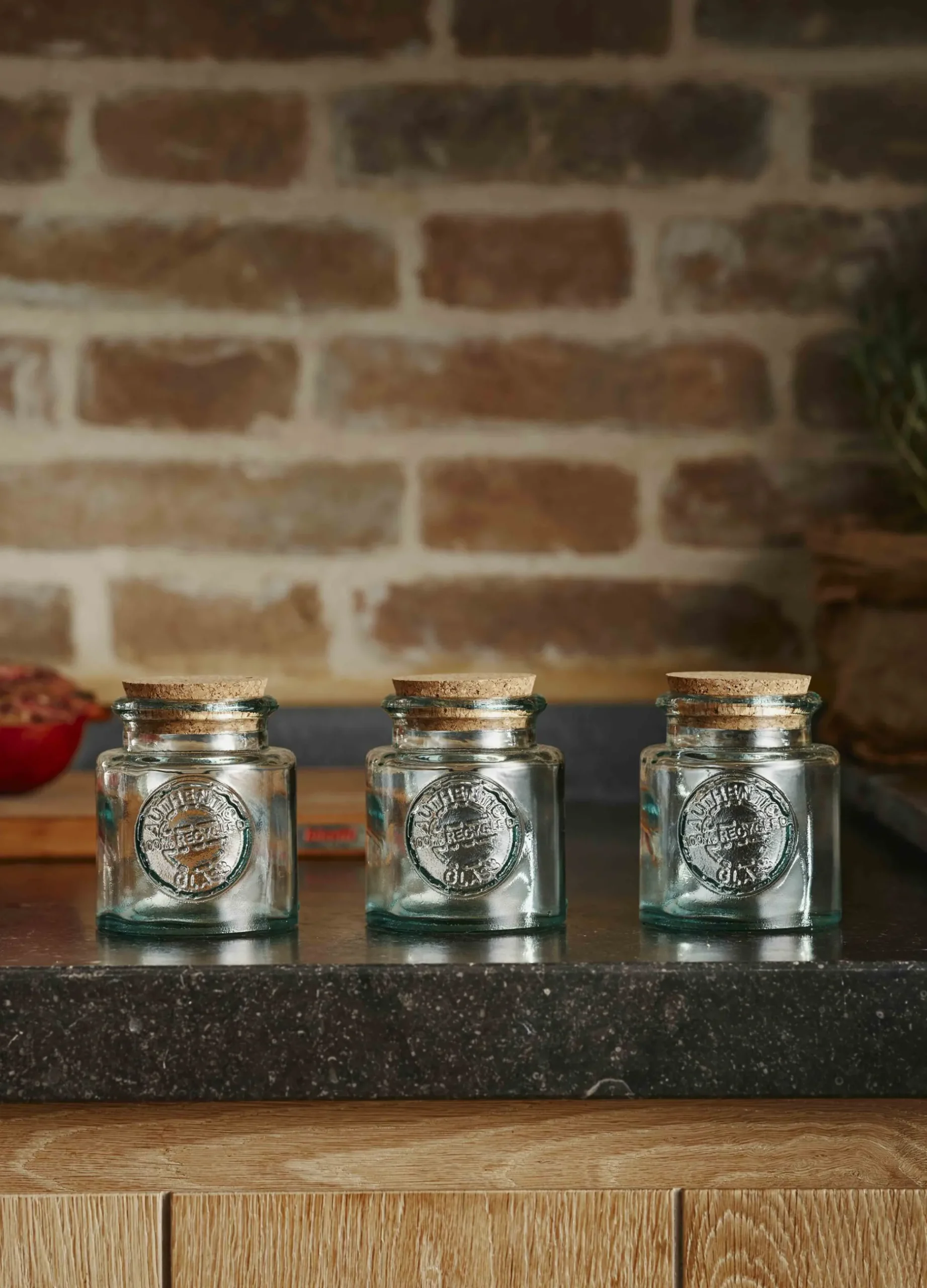 Set 3 barattoli in vetro riciclato Made in Spagna*Croff Hot