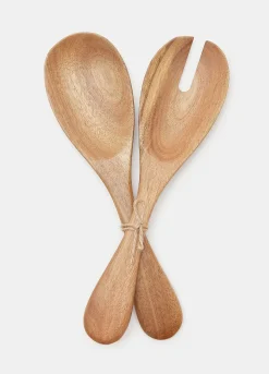 Set posate per insalata in acacia*Croff New