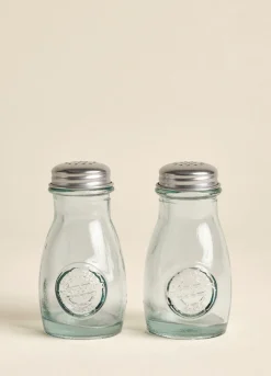 Set saliere + pepiera in vetro riciclato Made in Spagna*Croff Online