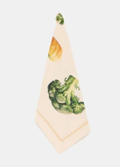 Strofinaccio con stampa verdure di stagione*Croff Sale