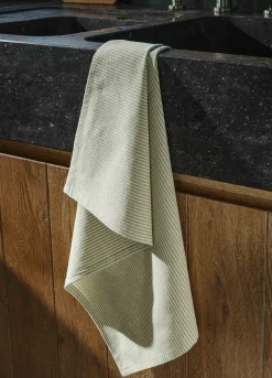 Strofinaccio in cotone bio a righe*Croff Discount