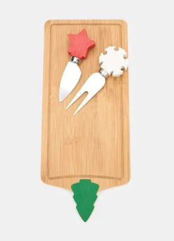 Tagliere con set formaggio in bambù*Croff Clearance