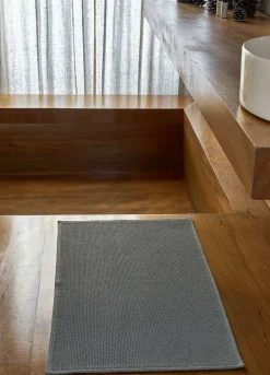 Tappetino bagno in cotone con motivo 3D*Croff Clearance