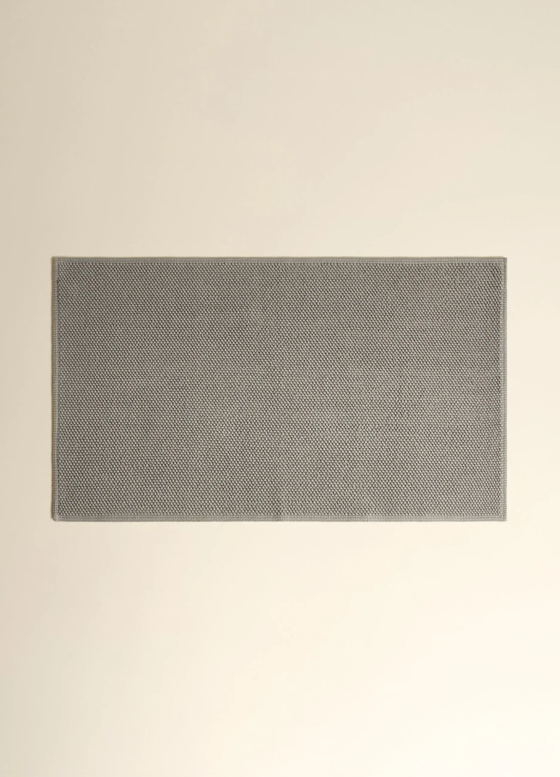 Tappetino bagno in cotone con motivo 3D*Croff Clearance