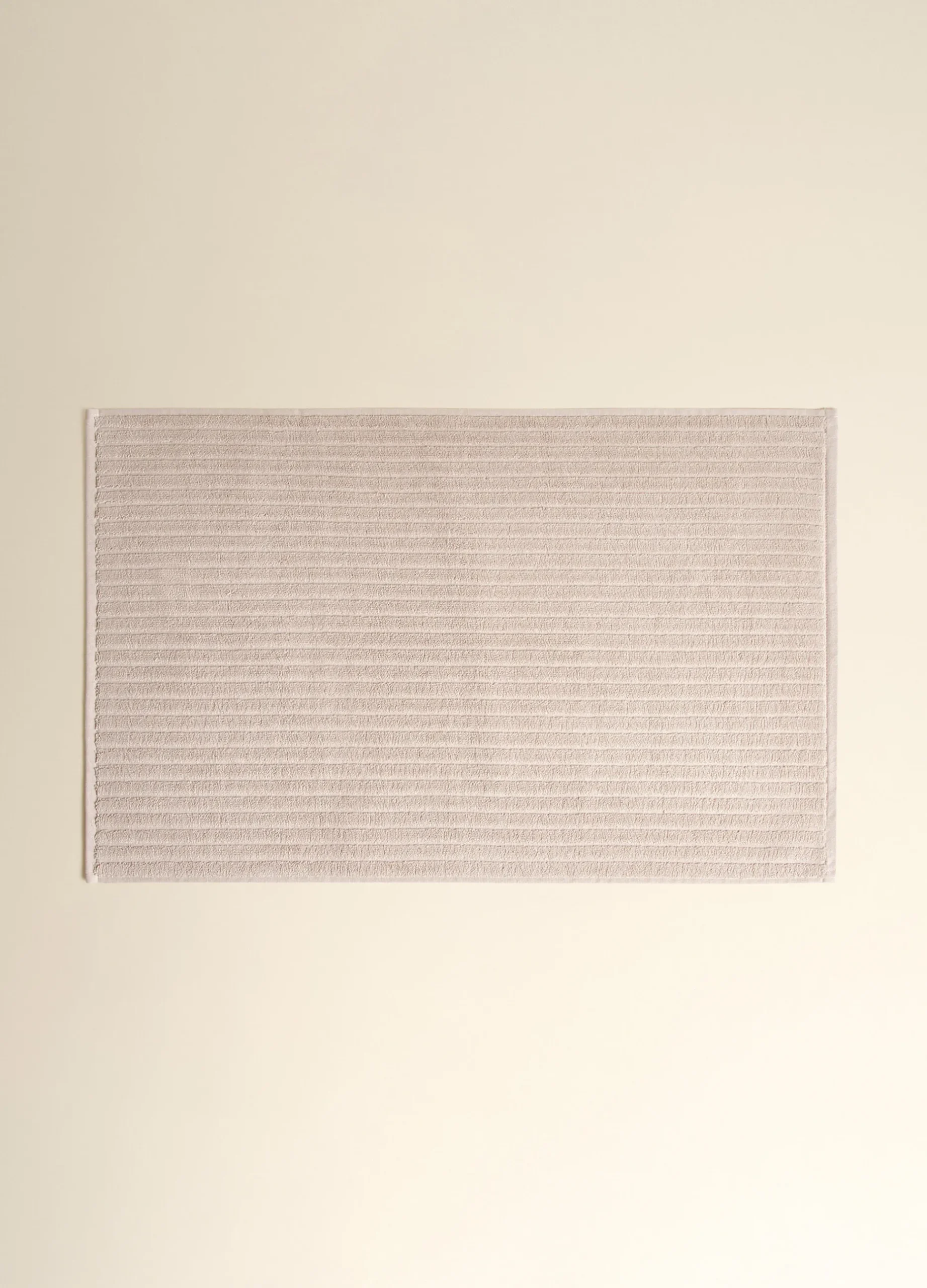 Tappeto in puro cotone jacquard a righe Made in Portugal*Croff