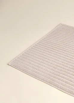 Tappeto in puro cotone jacquard a righe Made in Portugal*Croff