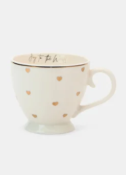 Tazza in ceramica con cuori*Croff Discount