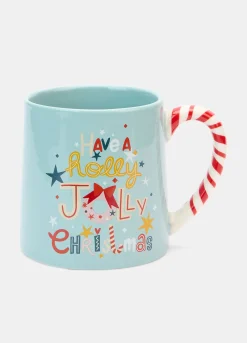 Tazza in ceramica con manico a strisce*Croff Best