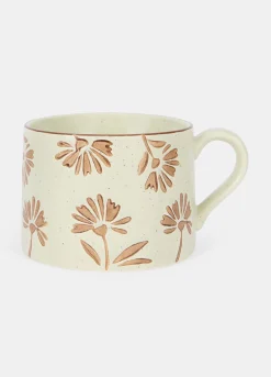 Tazza mug in ceramica a fiori*Croff Hot