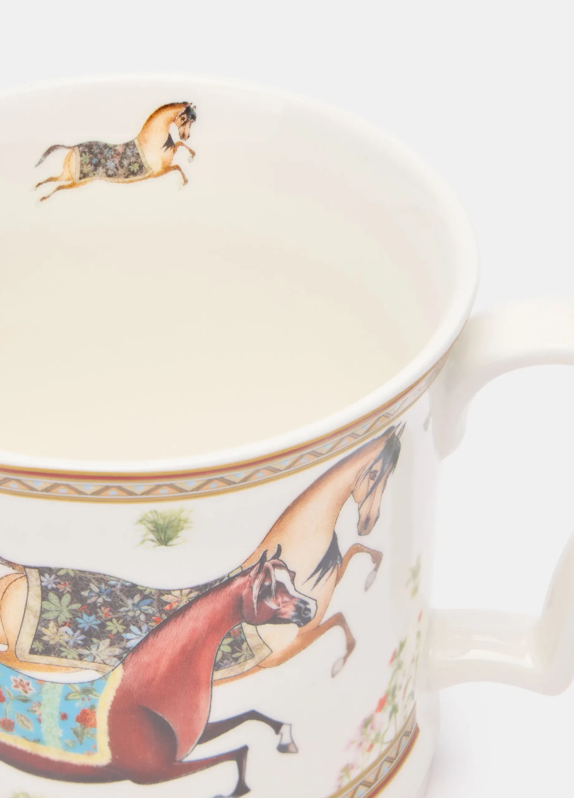 Tazzone con stampa cavalli*Croff Sale