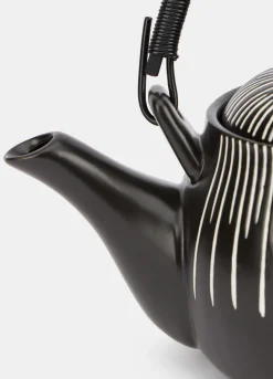 Teiera in ceramica con manico verticale*Croff