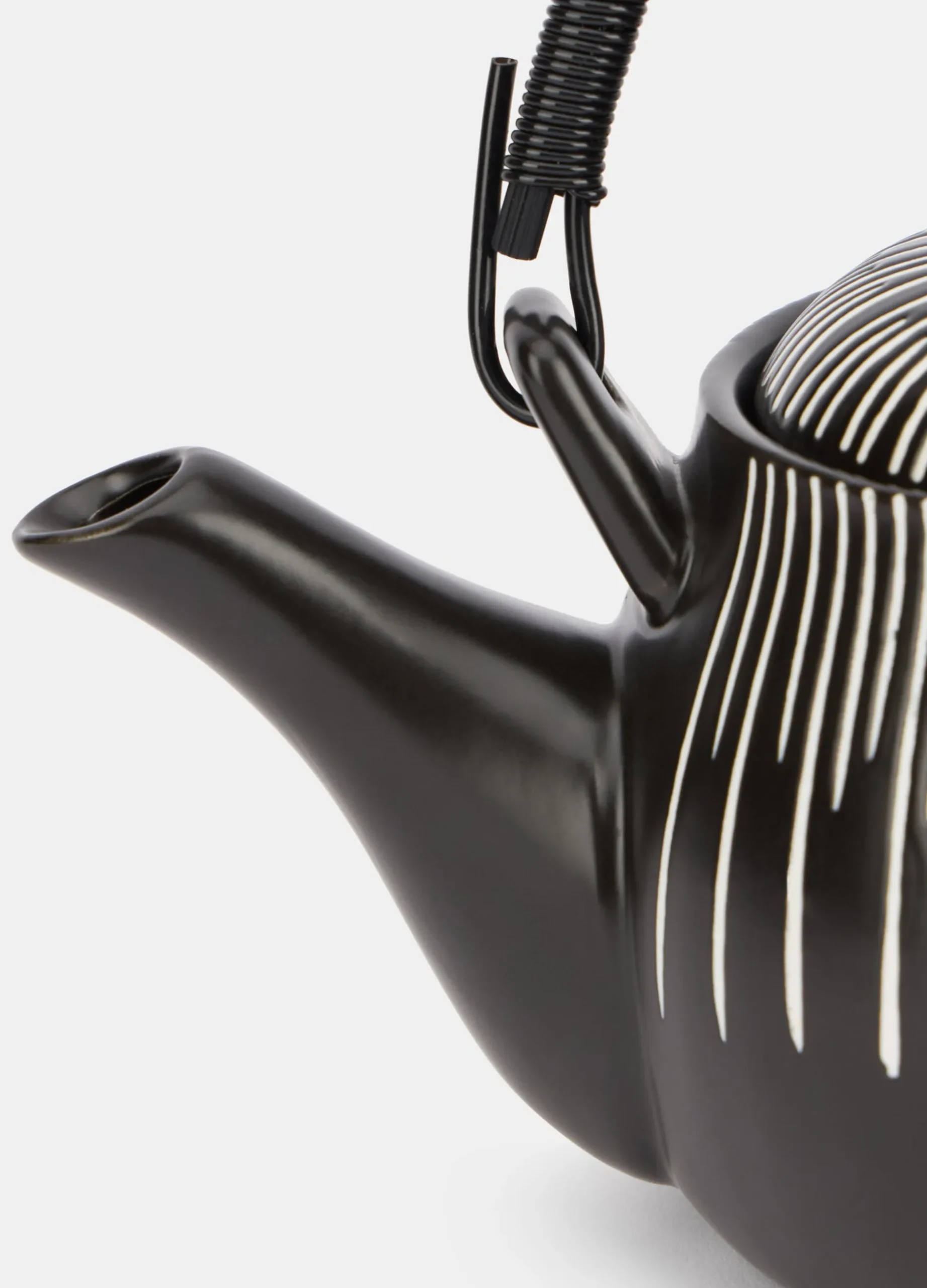Teiera in ceramica con manico verticale*Croff