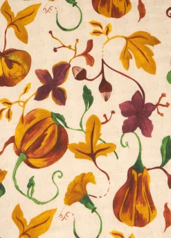 Tovaglia rotonda 8 posti con stampa autunnale*Croff Sale