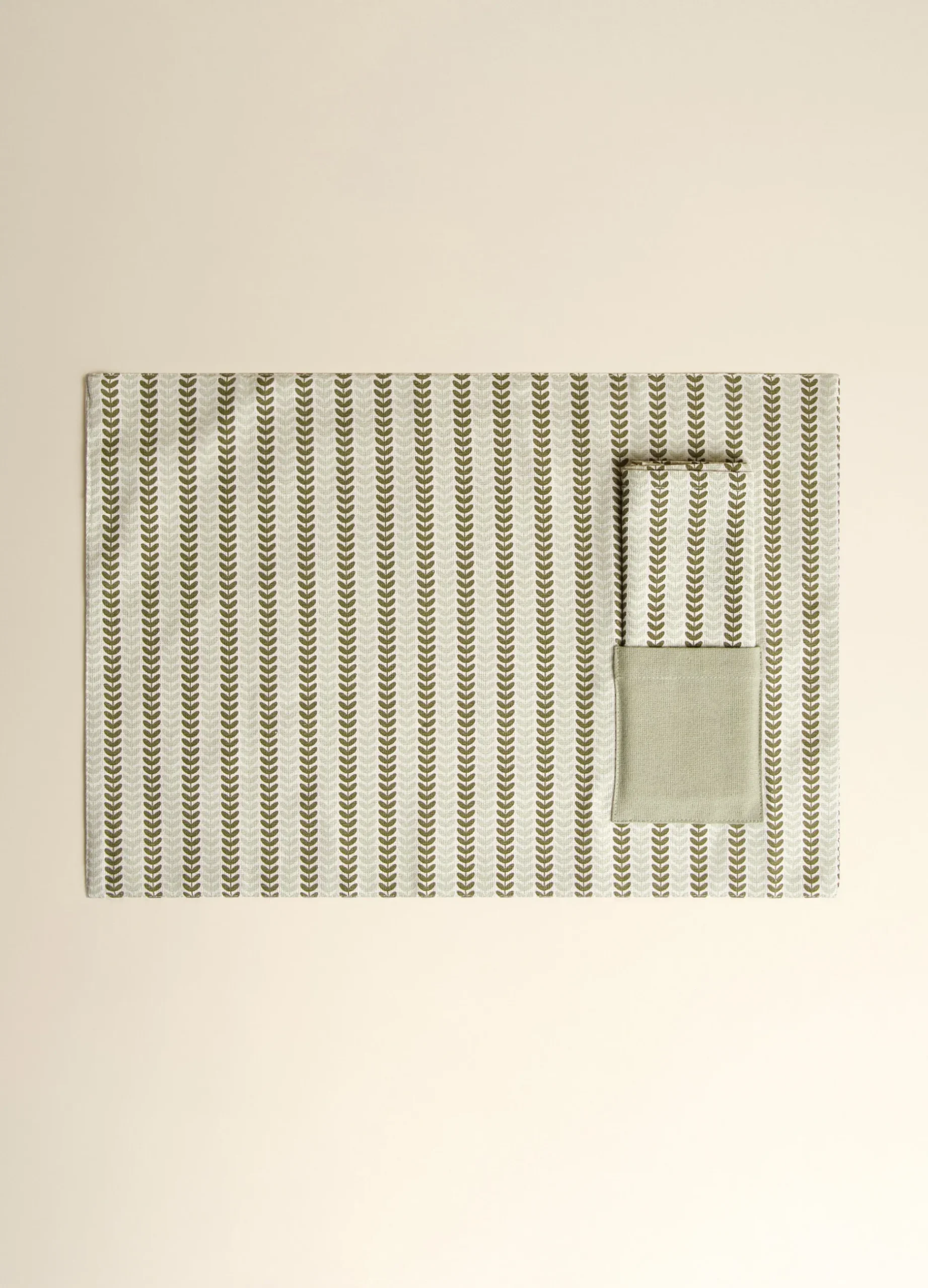 Tovaglietta in cotone bio con fazzoletto*Croff Hot