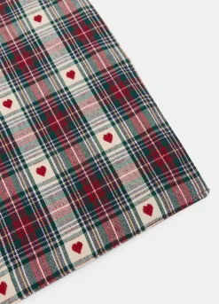 Tovaglietta rettangolare in cotone con motivo cuori*Croff Outlet