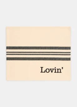 Tovaglietta rettangolare in cotone "Lovin'"*Croff Hot