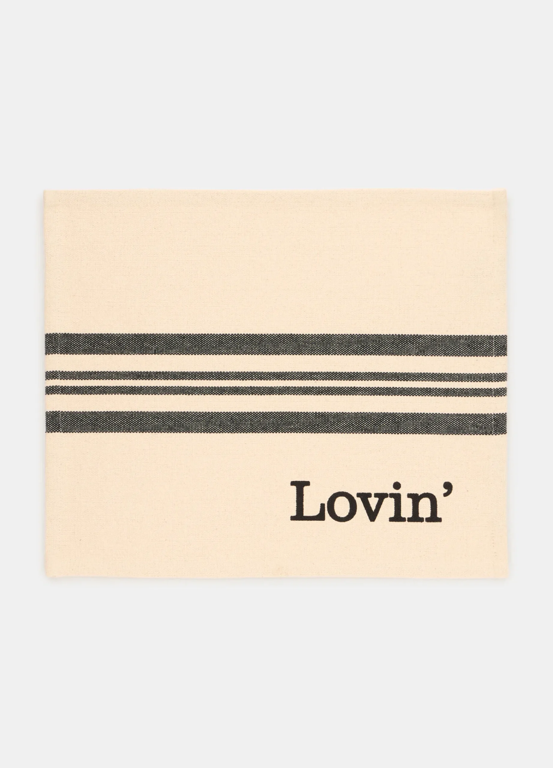 Tovaglietta rettangolare in cotone "Lovin'"*Croff Hot