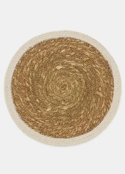Tovaglietta rotonda in juta e bio cotton*Croff Online