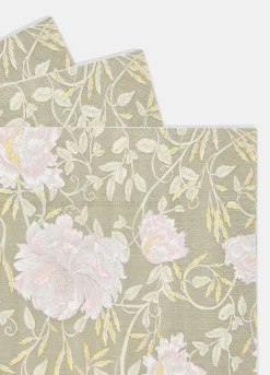 Tovaglioli in carta con stampa a fiori Made in Italy*Croff