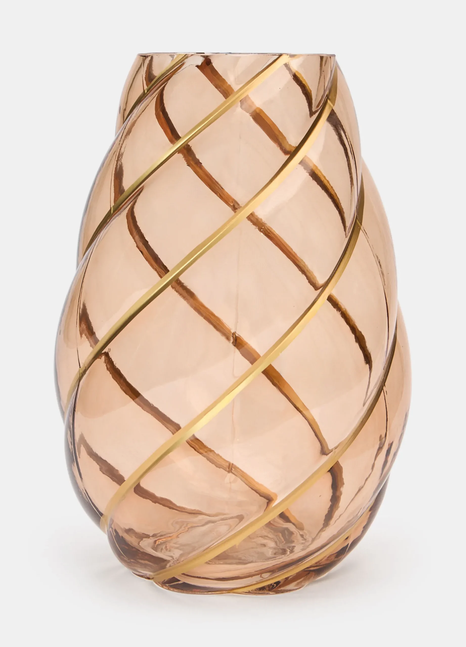 Vaso alto torchon fatto a mano in vetro*Croff Outlet