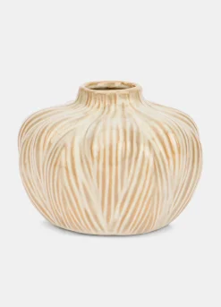 Vaso in ceramica scanalata*Croff Outlet