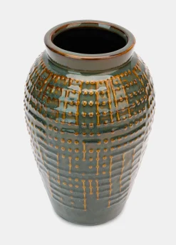 Vaso in ceramica smaltata e screziata*Croff Clearance