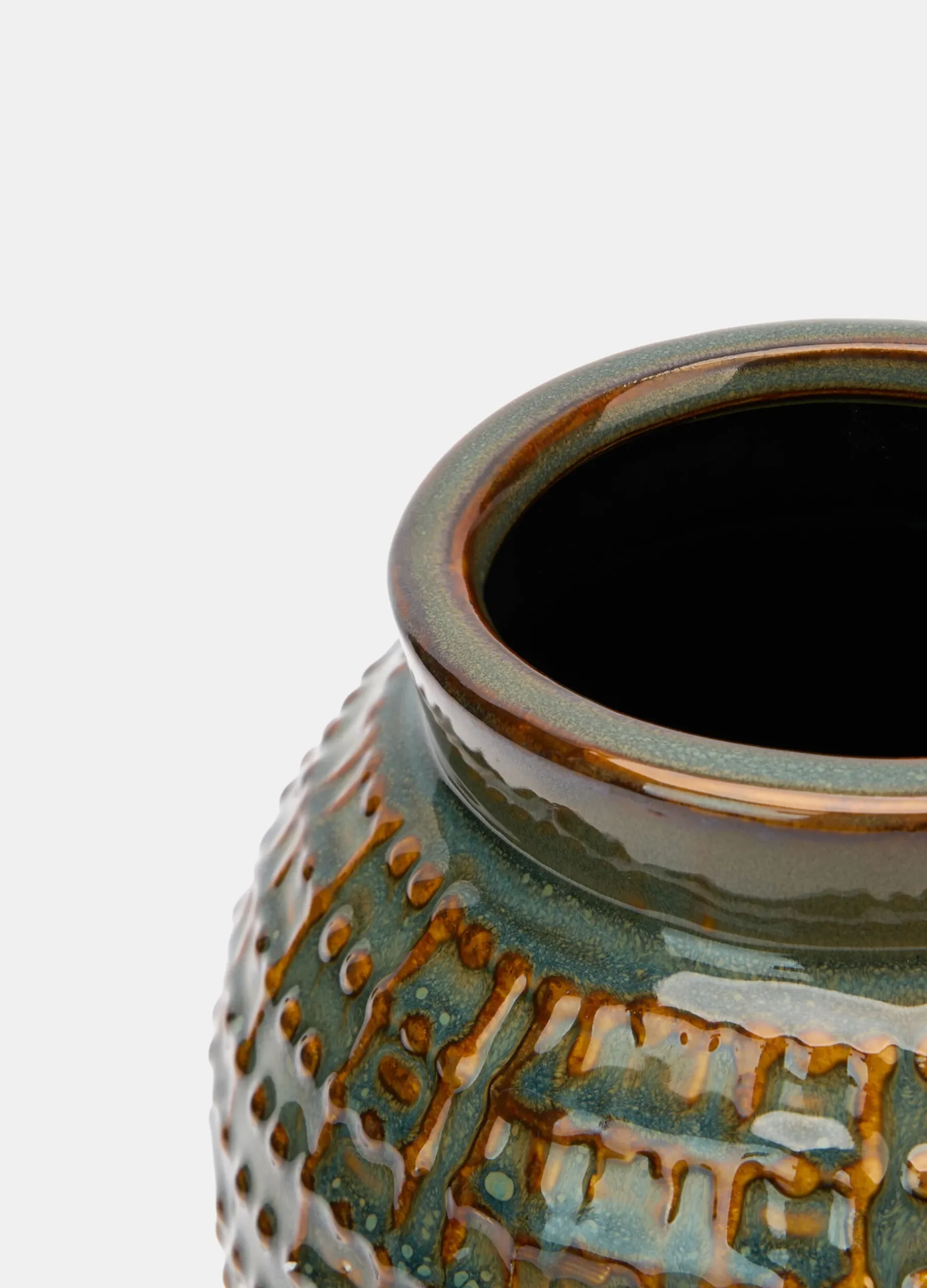 Vaso in ceramica smaltata e screziata*Croff Clearance