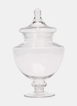 Vaso porta caramelle in vetro con coperchio*Croff New