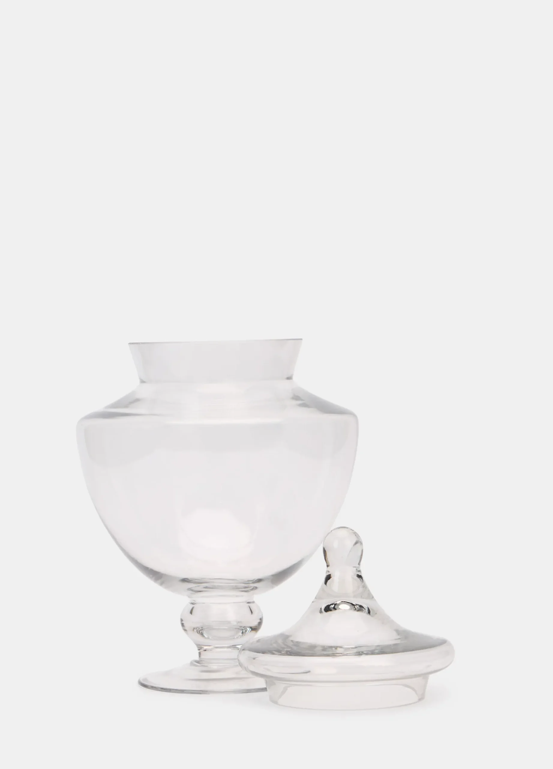 Vaso porta caramelle in vetro con coperchio*Croff New