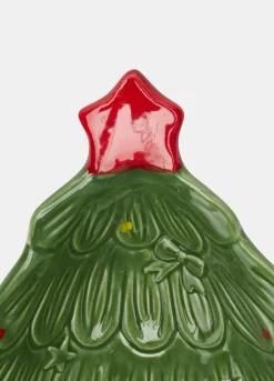Vassoietto albero di Natale in ceramica colorata*Croff Outlet