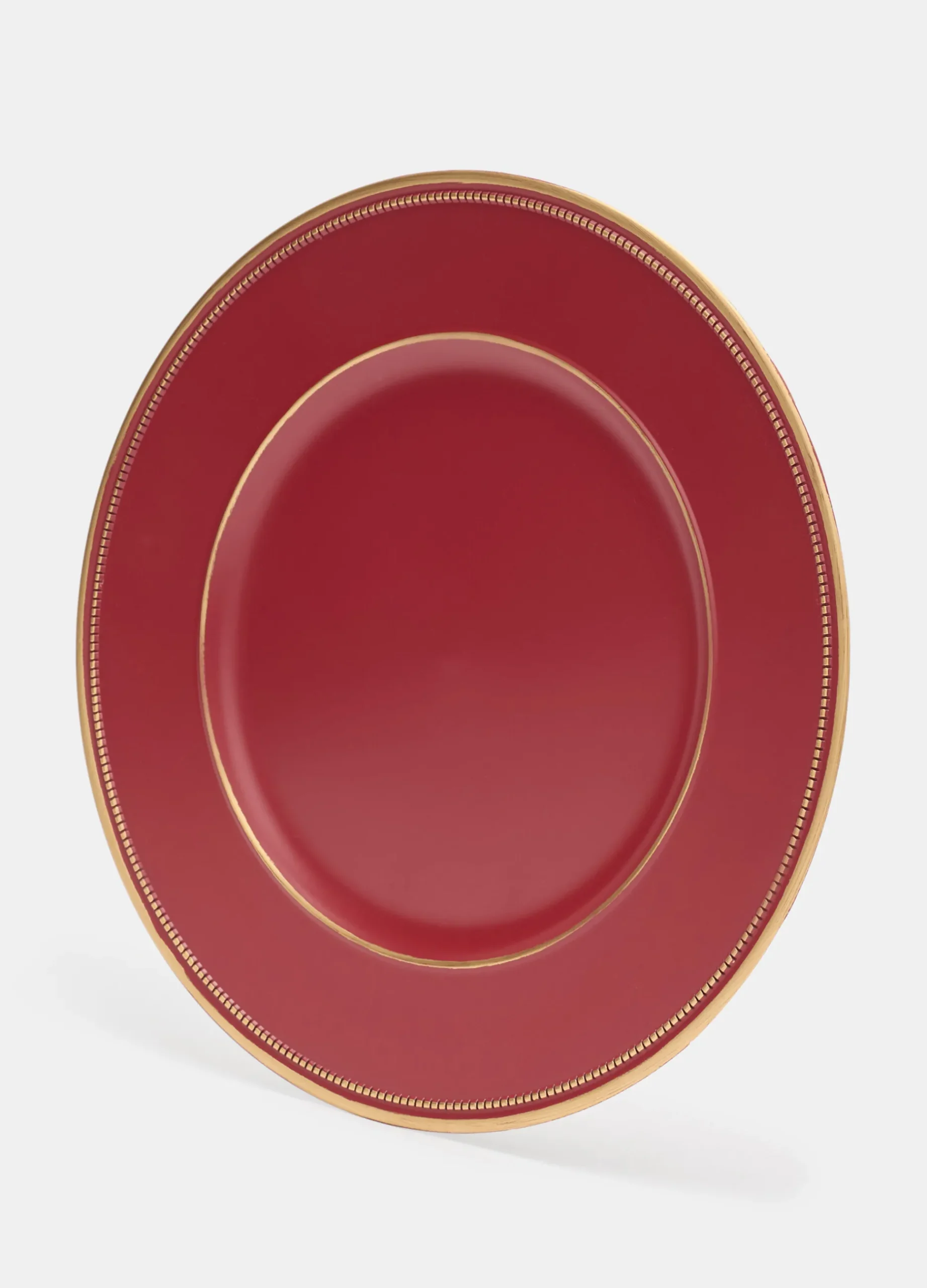 Vassoio ovale con bordo dorato*Croff Outlet